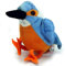 Eisvogel Kuscheltier Vogel blau orange Kuscheltier Plüschtier Wildvogel Alcedo - Kuscheltiere*biz