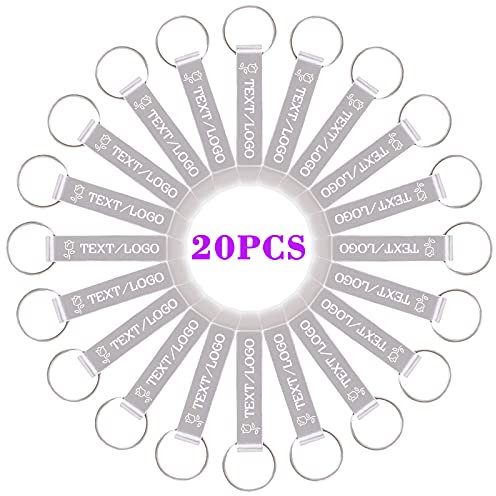 BYWEXCLESD Flaschenöffner Personalisiert Hochzeit mit Gravur Klein Bieröffner Schlüsselbund Mini, 20 STÜCKE, Aluminium, Silber