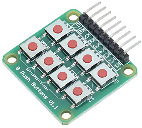 Tastentasten modul, 8 Push Keypad Board Stabile Leistung Computerkomponenten für Single Chip Mikrocomputer