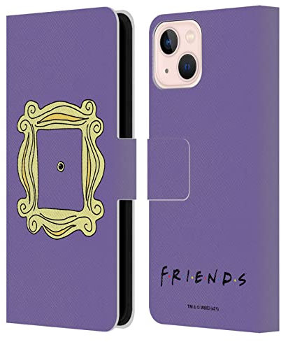 Head Case Designs sous Licence Officielle Friends TV Show Cadre De Judas Optique Iconique Étui Portefeuille en Cuir Compatible avec Apple iPhone 13