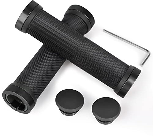 HASAGEI Fahrradgriffe rutschfeste Gummi Ergonomisch Wasserbeständige Fahrrad Griffe/Lenkergriffe aus Weichem Lenkergriffe für MTB, Scooter (Schwarz)