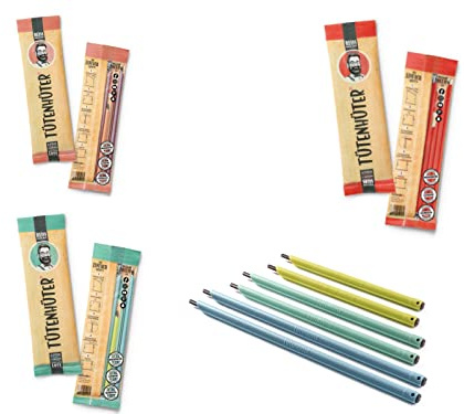 TÜTENHÜTER DAS Original Tüten schliessen, wasserdicht luftdicht gefrierstabil Aromaschutz für Lebensmittel, 3 x 6 Stück = 18 Stück, Türkis, Rot und Koralle von 14cm bis 22cm sortiert