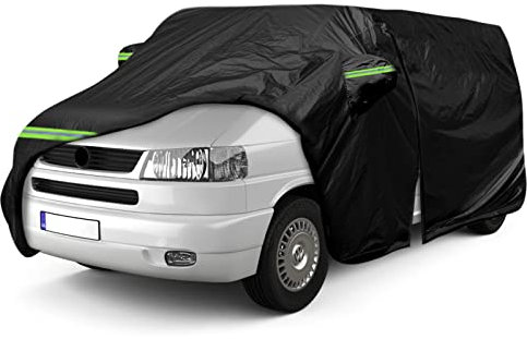 Autoabdeckung Vollgarage Ersatz für VW T4 SWB, 300D Wetterfeste UV-beständige Autoabdeckung Vollgarage Ersatz für VW Transporter Multivan Caravelle (für VW T4 SWB)