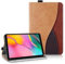 AsWant Hülle Kompatibel mit Samsung Galaxy Tab A 10.1 2019 SM-T510 T515 - Ultradünne Business Tricolor Tablette mit Portemonnaie und Standfunktion Galaxy Tab A hülle (Braun)