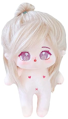 niannyyhouse 20 cm Plüschpuppe, Karamell-Mädchen, humanoider Stoffkörper, kein Attribut, 20,3 cm, normaler Körper, tragbare Kleidung, Verkleidungsgeschenke (16 mit Skelett)
