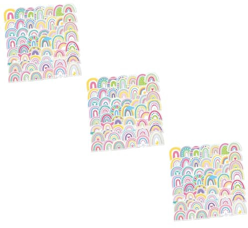 HOMSFOU 450 Stk Aufkleber Wasserflaschen Kinderkoffer Koffer für Kinder Tablette Wasserflasche für Kinder Laptop Applikationen alles zum Geburtstag schmücken PVC selbstklebend