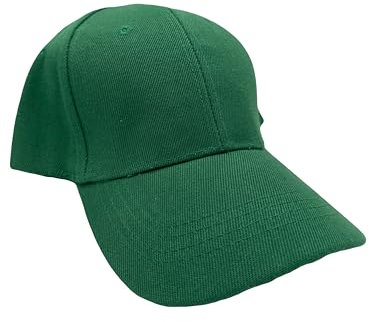 Gorra Hombre Mujer Lisa Básica Ajustable Beisbol Running Deporte Senderismo Visera Protectora Gorro Verano e Invierno Estilo Vintage Casual Adultos (Verde)