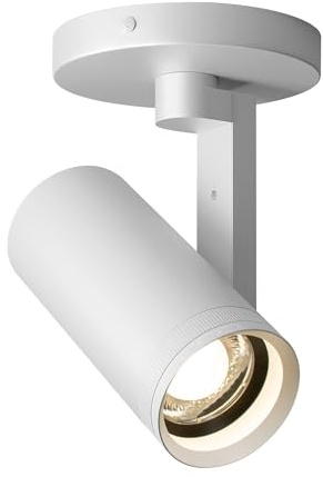Aisilan Zoombarer Deckenstrahler Weiß LED 12W Dimmbarer Deckenspot, Einstellbarer Strahlwinkel 10°-55°, Schwenkbarer Winkel, Aluminium-Akzentlampe, CRI 97, für Flur, Wandmalerei und Wohnzimmer