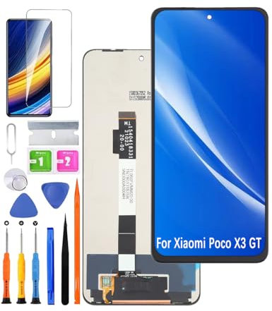 HLYGZX Pantalla LCD de repuesto para Xiaomi Poco X3 GT, 21061110AG pantalla LCD táctil digitalizador kit de piezas de reparación