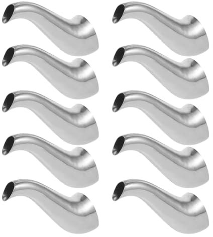 Kichvoe 10stücke Teiliges Edelstahl Wasserkocher Auslauf Ersatzteil Langer Gebogener Auslauf Für Haushaltsgebrauch Kompatibel Mit Verschiedenen Wasserkochern Praktisch Und Leicht Zu