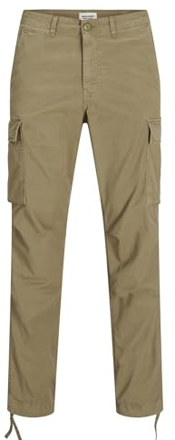JACK & JONES Men's Male Tapered Fit Cargo-Hose Jpstace Tucker AMA Noos, Dried Herb, 33 W/34 L