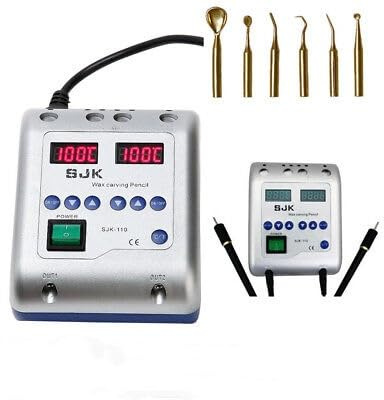 Macchina per cera elettrica digitale, 20 W, 2 A, macchina per cera elettrica, 6 punte per cera, coltello elettrico 50 – 200 ℃, modellatore, dispositivo di cera dentale, coltello trinciante