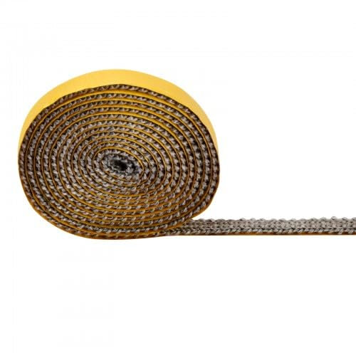 Junta Refractaria Chimenea, Autoadhesivo Junta Cristal para Estufa de Leña, Cinta de Sellado para Chimenea, Cinta de Sellado para Chimenea (3mm x 10mm x 2m)