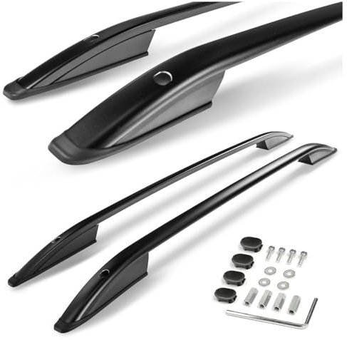 CHROMEMASTER | Dachreling Dachträger Kompatibel mit Suzuki Jimny 1998-2018; Zur Befestigung der Dachgepäckträger, Dachkörben, Dachboxen oder Dachfahrradträger | Robuste Konstruktion aus Aluminium