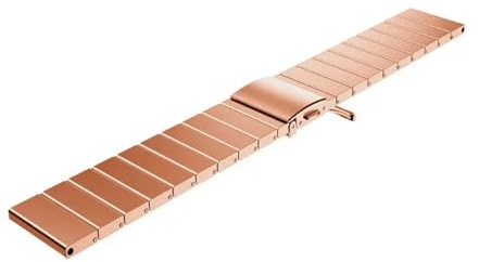 RTRCAGAKM Bracelet de montre en acier inoxydable doré durable de 20 mm for femmes et hommes, noir et argent(Rose gold)