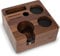 KNODOS 58mm Espresso Tamping Station V3 - Walnut Portafilter Stand Espresso Organiser for 58mm Portafilters with Tamper Holder, Distributor Slot, and Multi Accessory Storage