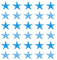 sourcing map Star Iron on Patches Embroidered Sew Patches Appliques 4x4cm Garment Iron On Star Appliques for Clothing Repair Backpack Shoes Decoration Dark Blue Pack of 30