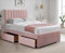 BED TIME UK - Luxe Plush Divan Bed Set | Premium Bed Frame with Spring Memory Foam Mattress & Stylish 20 Vertical Liner Headboard | 2-Drawer Storage (Pink, 4FT Small Double Bed)