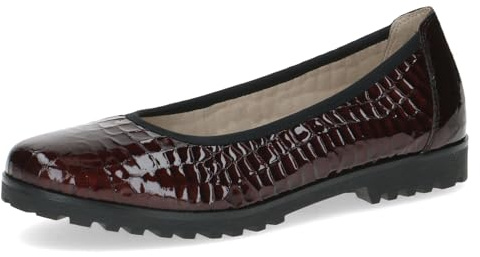 Caprice Damen Ballerinas aus Leder Rund