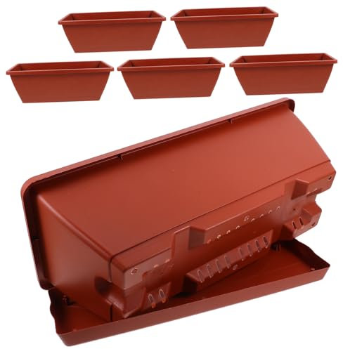 SUPVOX 6pezzi Vasi Per Piante Plastica Vasi Grandi Per Giardino E Balcone Design Resistente E Drenante Per Fioriere E Bonsai Mattone Per Piante Da Ed Esterno