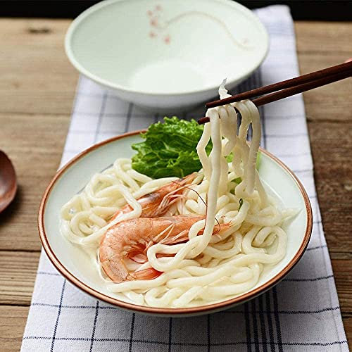 Plato de Cena Cuenco de Porcelana Pintado a Mano Cerámica Vajilla para el hogar Cuenco para Sopa Ramen 1 Pieza
