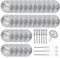 Pilikoll 30 Piezas 22mm Mini Disco de Corte de Diamante con 6 Piezas 3 mm de Mandril y 3 Piezas Destornillador de Cristal Cruzado Disco Corte Diamante Dremel para Cortar Piedra, Vidrio, Cerámica