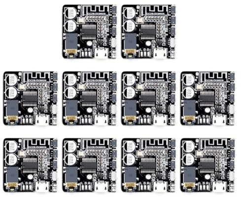 Oiqippnbv 10 Piezas VHM-314 V.20 MP3 Bluetooth Placa de Recepción y Decodificación de Audio 5.0 Módulo Amplificador de Audio para Automóvil Sin Pérdidas