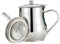 Hbbgdiy 48 oz Tetera de Acero Inoxidable Pulido Espejo con Tapa y quiróteo de Malla Fina, manijas Huecas para cafeterías, Bares, restaurantes y Uso del hogar