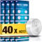 5Plus LR44 1.5V Button Cell Batteries 40-Pack AG13, A76, 357, SR44, L1154, G13, LR1154, RW82 Compatible Long-Lasting Power for Watches, Toys, Calculators, Hearing Aids, Key Fobs, Glucometers & More