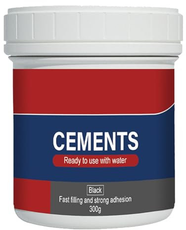 Rapid Setting Cement - 300g Concrete Patch And Repair | Cement Ready Mixed For Outdoor Use | Quick Dry Anti-Cracking Filler | Concrete Mix Bundle For Repairs Gaps And Cracks