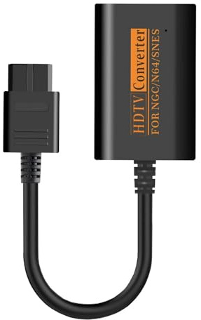 FACAIIO 1080P HD Adapter Konverter mit Kabel für Nintendo 64 SNES GameCube, Digital AV Output Support PAL NTSC, für Retro Konsolen zu Modern TV