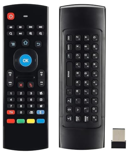 BIFANS MX3 2,4 G Mini-Tastatur, kabellose Mini-Tastatur, multifunktionale Air-Maus mit Spracheingang, Infrarot-Fernbedienung für Android-TV-Box, Projektor, PC, Mac, PS3, Pad, Xbox: MX3-NC-V