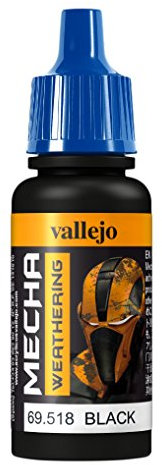 Vallejo 17 ml AV Mecha Color Acrylic Airbrush Colour - Black Wash