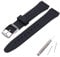 MCXGL Band Kompatibel mit Swatch Schweißfestes Silikonkautschukband mit Edelstahlschnalle 17mm Schwarz