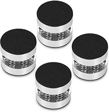 Nobsound 4pz alluminio argento supporto di isolamento per punte altoparlanti per amplificatore hifi