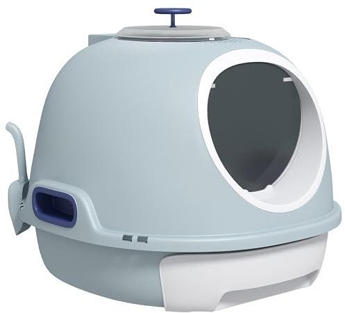 PawHut Caja De Arena para Gatos Ligero Amplio con Claraboya 2650 g
