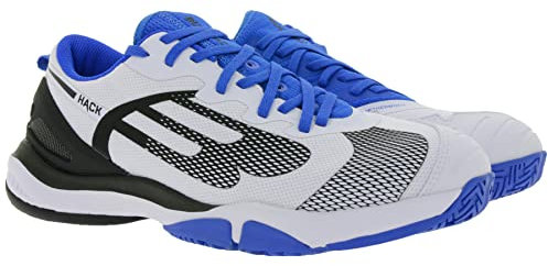 Bullpadel Zap.BULLPADEL Hack HYB Fly 22V, Zapatillas de pádel Hombre, Blanco/Real, 43.5 EU