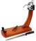Fackelmann Set Soporte Jamonero Giratorio de Madera de Pino, con Cuchillo Jamonero 37 cm Nirosta Elegant de Acero Inoxidable y Pinza para Jamón 11 cm de Acero Inoxidable