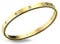 inSCINTILLE Bangles Bracelet Rigide en Acier Inoxydable pour Femme avec Boîte Cadeau Incluse (Hauteur : 4 mm - Circonférence : 21 cm, Or Zircons Or Zircons)