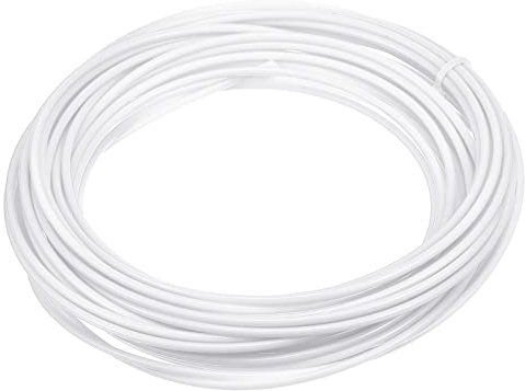 PATIKIL Korbwaren Reparatur Kit Runde Synthetisches Rattan Plastik Gewebt Ersatz DIY Set für Garten Terrasse Möbel Rattan Stuhl Sofa Weiß