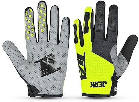 TLA JERK Motocross-Handschuhe und MTB-Handschuhe,Cross-Handschuhe,Trial-Handschuhe,Enduro Motorradhandschuhe,BMX-Handschuhe,Offroad Motorradhandschuhe,Motorradbekleidung für Herren,Fahrradhandschuhe