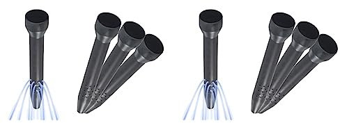 Maximex Wurzel-Gießer 3er Set - 3er Set, Polypropylen, 5.5 x 30 x 5.5 cm, Schwarz (Packung mit 2)