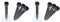 Maximex Wurzel-Gießer 3er Set - 3er Set, Polypropylen, 5.5 x 30 x 5.5 cm, Schwarz (Packung mit 2)