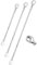 DOLPHERS 925 Sterling Silber Verlängerung Kette Halskette 3PCS Kette Extender Choker Halskette Armband Fußkettchen Verlängerung Extender Ketten-3
