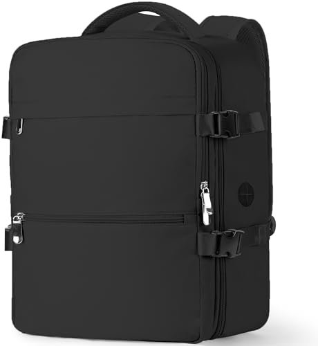 WOUIYO Bagage Cabine 45x36x20 pour Easyjet Sac à Dos Voyage Cabine Avion 30L Bagage à Main Femme Homme Sous Siege Cabine Sac à Dos pour Ordinateur Portable 15.6 Pouces