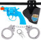Toyland® 14 cm (5,5 Zoll) 8-Schuss-Pistole, Spielset mit Holster und Handschellen – Rollenspiel- und Kostümspielzeug – Ab 3 Jahren