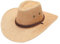 Sonnenhut für Erwachsene, einfarbig, lässig, Sommer, Westernmode, Cowboy-Sonnenhut, breite Krempe, Reise-Sonnenkappe, Aschenhüte für Jungen, khaki, Einheitsgröße