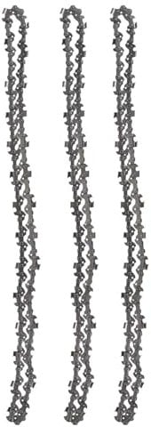 SUUFOO Chainsaw Chain for 16-Inch Bars, S62, 3/8 LP Pitch - .050 Gauge - 62 Drive Links, Replace For Echo, Homelite, McCulloch, Poulan, Worx, Chicago（3PCS）