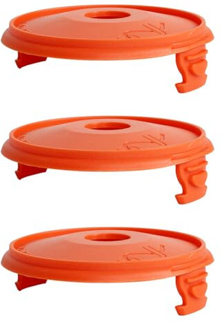 Ersatz-Rasentrimmerspule für Gardena 5307-20, 6,1 m x 1,65 mm Rasentrimmer-Spule für Gardena EasyCut ComfortCut PowerCut SmallCut Rasentrimmer (3 Abdeckungen)