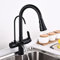 DFEPPJHG Rubinetto da Cucina Nero, Rubinetto Acqua Potabile, Rubinetto da Cucina a 4 Vie con spruzzatore Estraibile, rubinetti purificatore Filtro Acqua, Rubinetto a Cascata, Miscelatore da Cucina, r